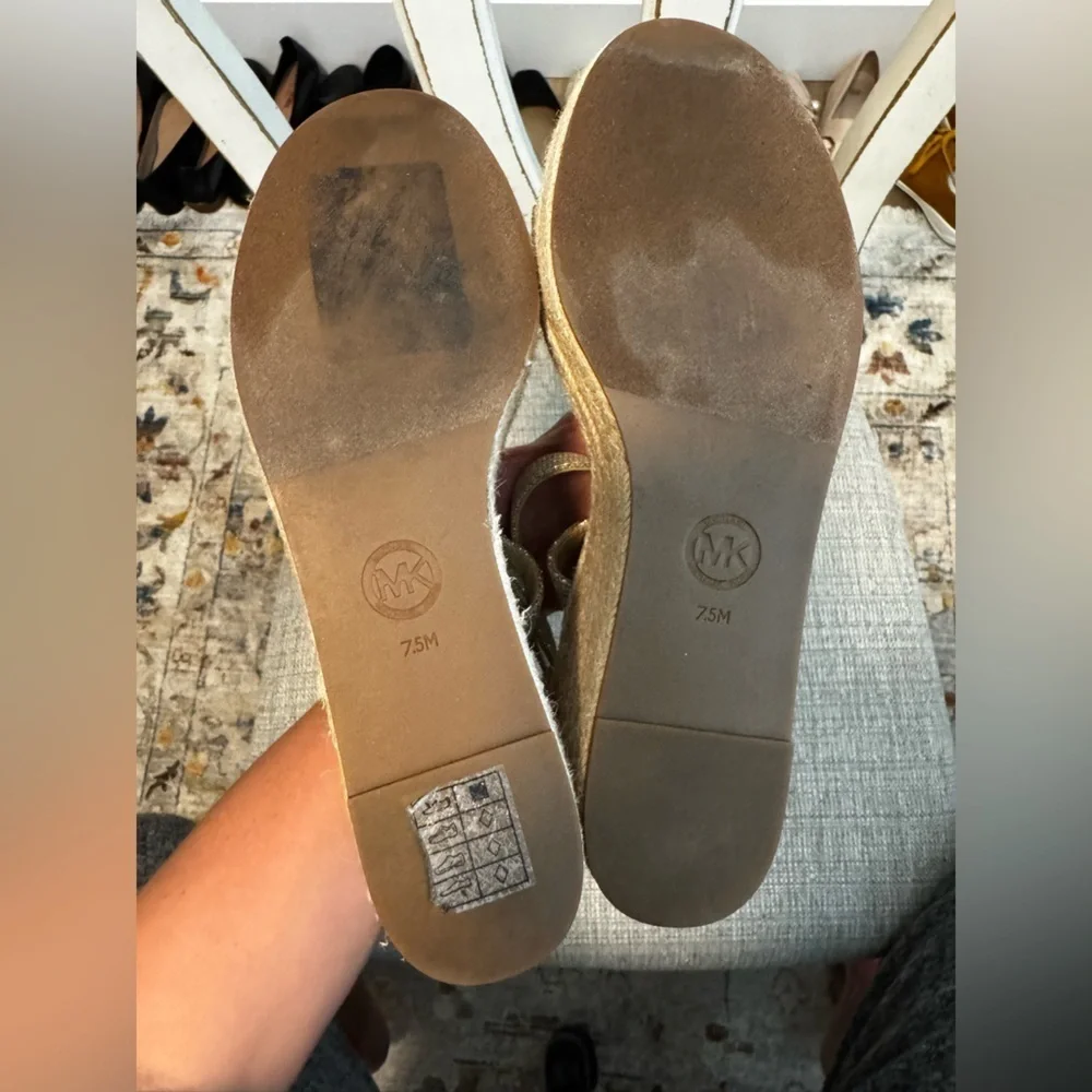 Michael Kors Serena Espadrilles Wedge Size 7.5M